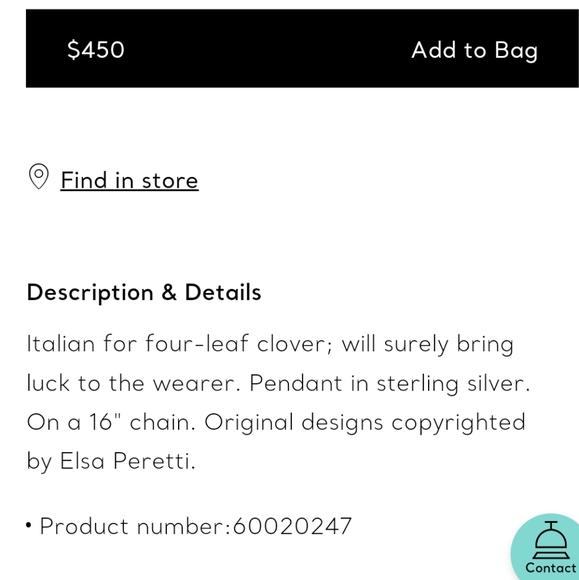 Tiffany & Co. Elsa Peretti Quadrifoglio Pendant - Picture 5 of 7